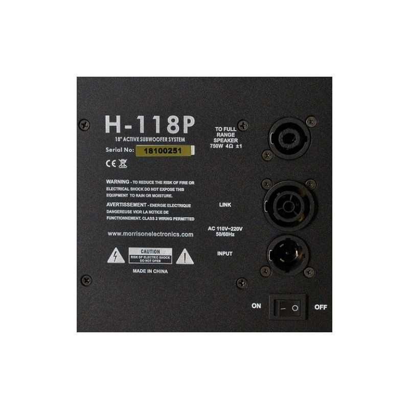 Sub-bajo activo MRS H-118 P