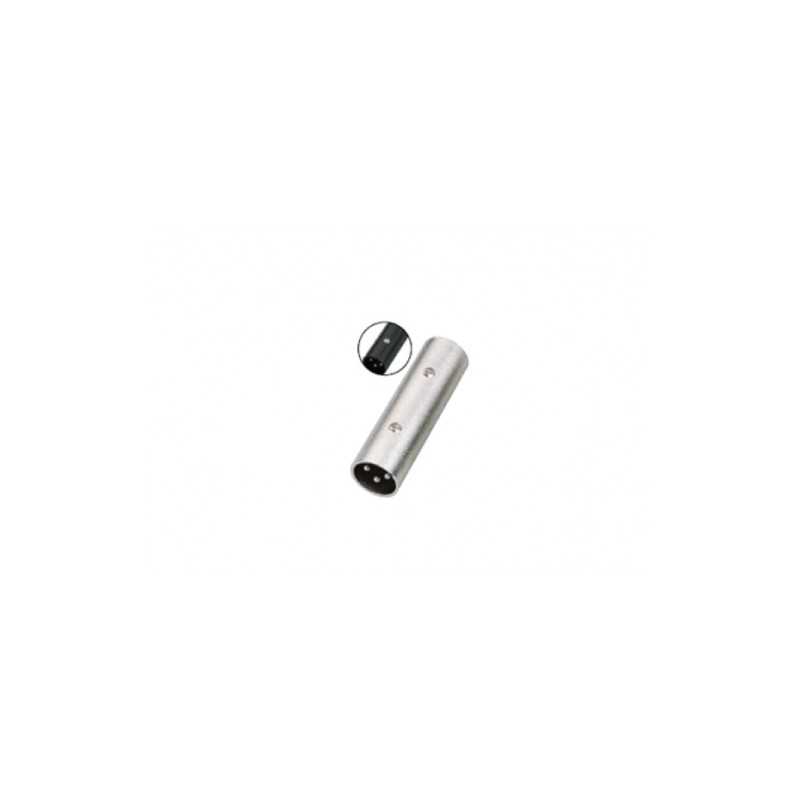 ADAPTADOR COPLA XLR MACHO - MACHO METALICO...