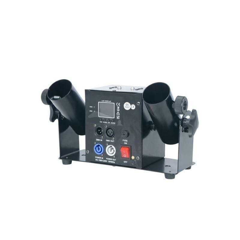 MAQUINA LANZA CONFETTI 2 CAÑONES DMX y CONTROL...