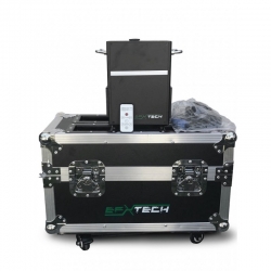 KIT 2 x SPARK MACHINE 650W DMX y CONTROL REMOTO EN CASE