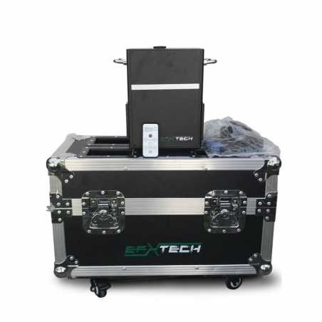 KIT 2 x SPARK MACHINE 650W DMX y CONTROL REMOTO EN CASE