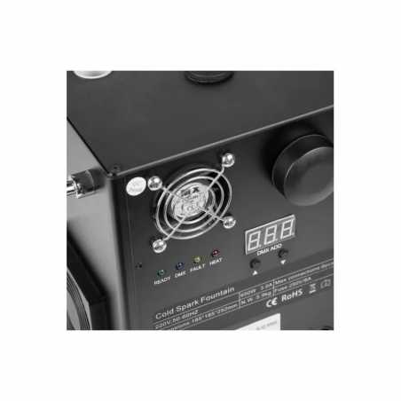 KIT 2 x SPARK MACHINE 650W DMX y CONTROL REMOTO EN CASE
