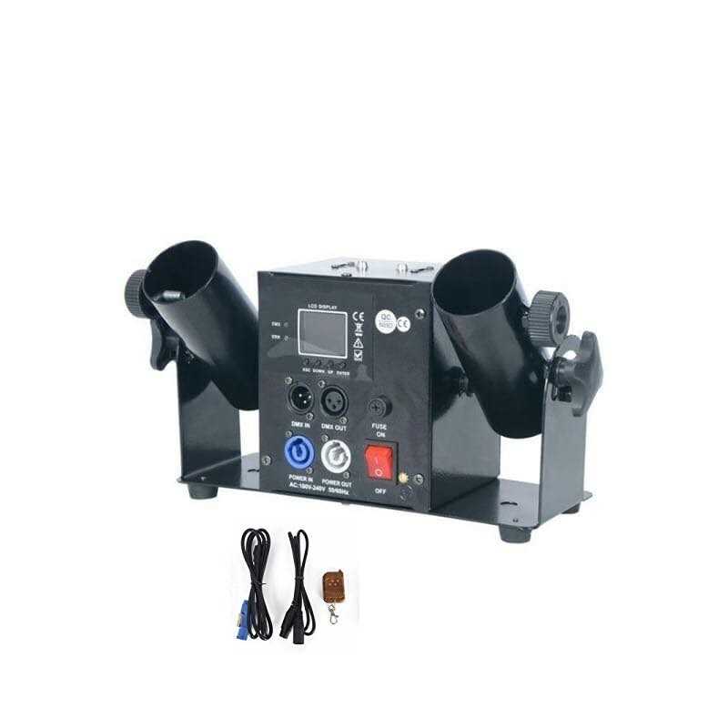MAQUINA LANZA CONFETTI 2 CAÑONES DMX y CONTROL...