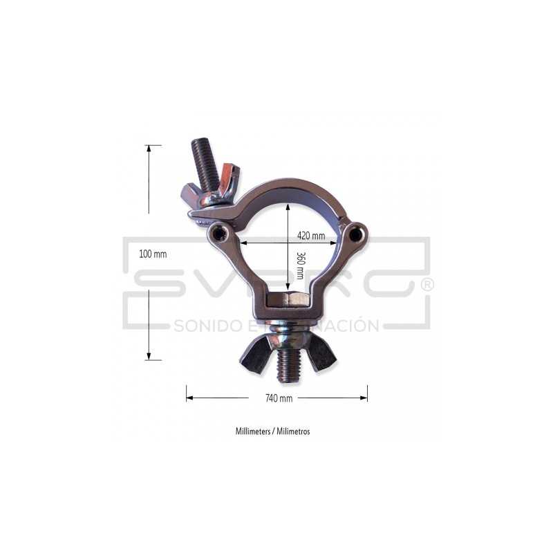 CLAMP 24X24 CLAMP SOPORTE PROFESIONAL PARA...