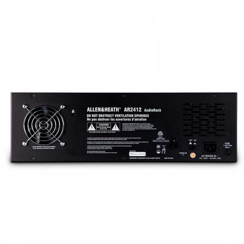 Patchera rack para Mixers GLD QU SQ y Avantis...