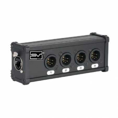 EXTENSOR CABLE DE RED A 4 CANALES DMX 5P MACHO SVPRO