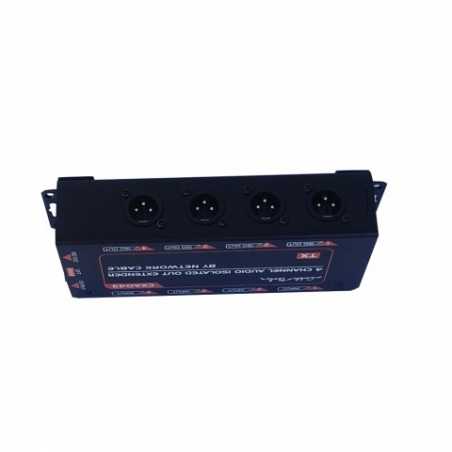 Extensor de Audio /DMX de 4 canales RJ cable Cat5 Cat6