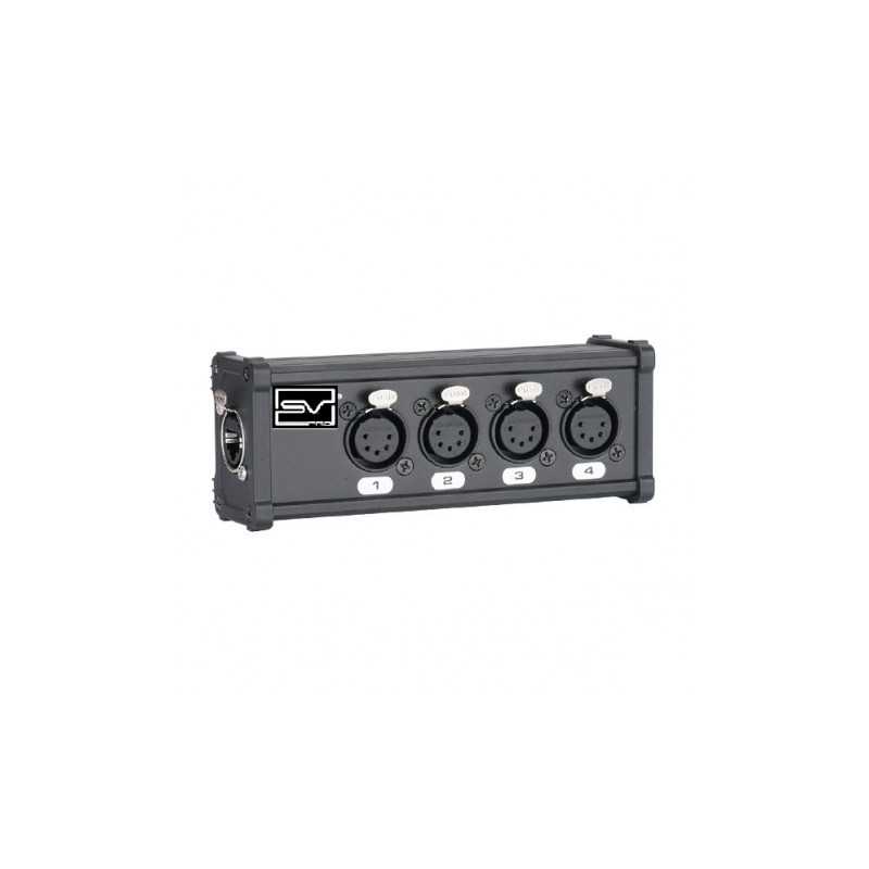 EXTENSOR CABLE DE RED A 4 CANALES DMX 5P HEMBRA...