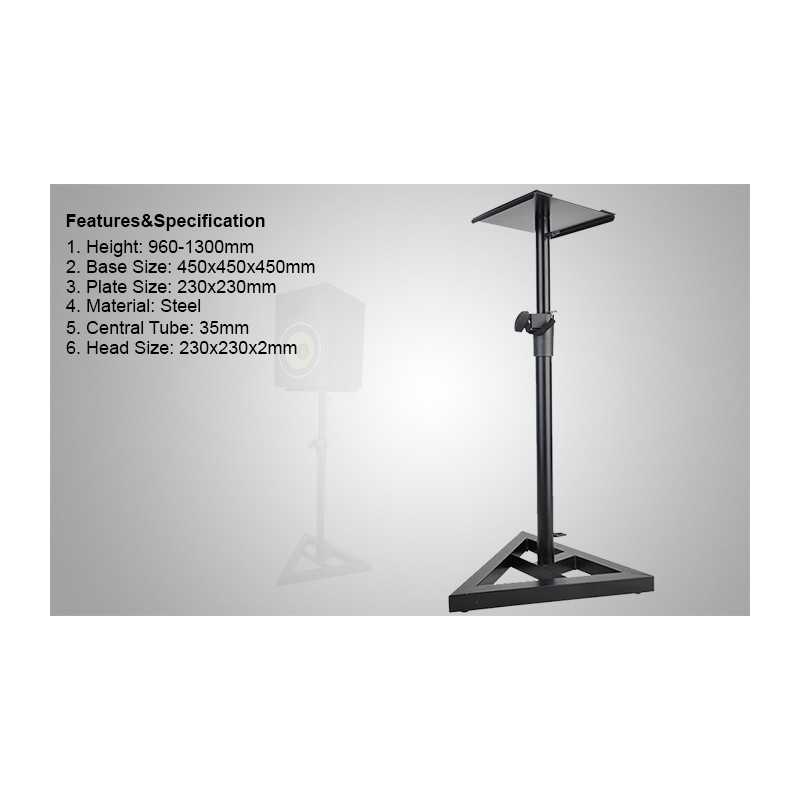 ATRIL DE MONITOR DE ESTUDIO AJUSTABLE EN ALTURA