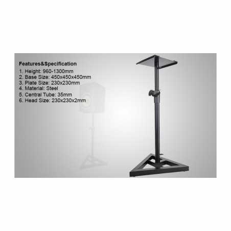ATRIL DE MONITOR DE ESTUDIO AJUSTABLE EN ALTURA