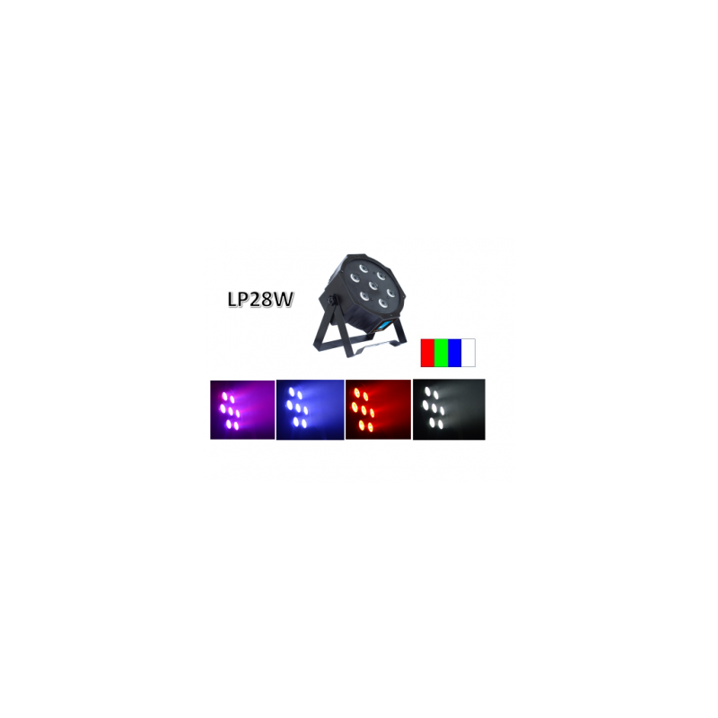 MINI LED SLIM PAR 7x4W QUAD RGBW BD-LP28W