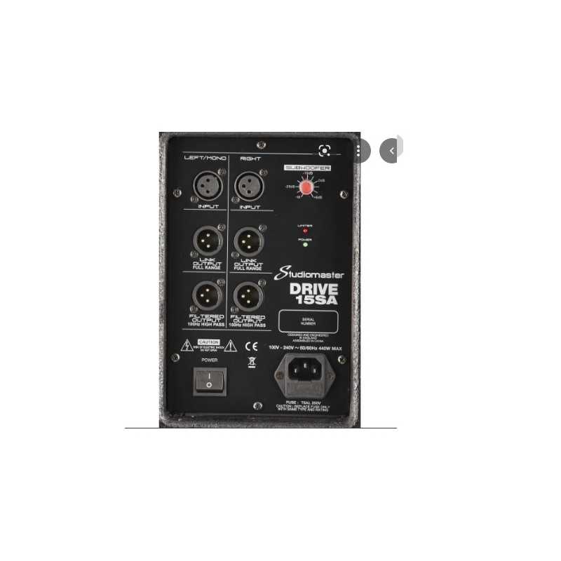 STUDIOMASTER DRIVE 15SA SUB BAJO ACTIVO 15"