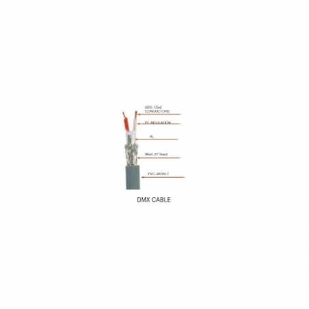 CT-DMX3-10 CABLE DMX GRIS 10 METROS CONECTOR METALICO 3P