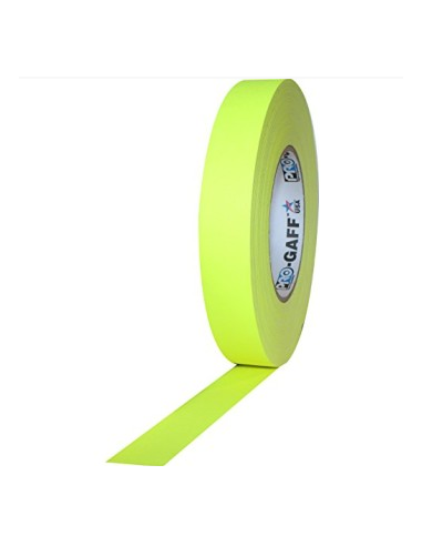 PRO GAFF TELA AMARILLO FLUOR 1" x 45M. PRO...