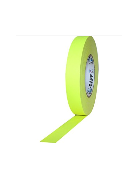 PRO GAFF TELA AMARILLO FLUOR 1" x 45M. PRO TAPES USA