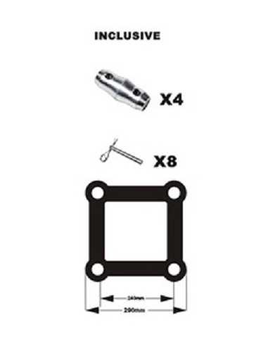 BT-2MT TRUSS ALUMINIO 29X29 2 METROS 3MM BIG TRUSS