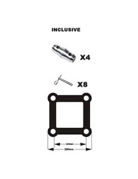 BT-2MT TRUSS ALUMINIO 29X29 2 METROS 3MM BIG TRUSS