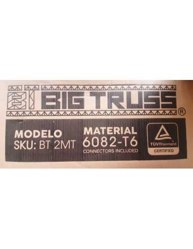 BT-2MT TRUSS ALUMINIO 29X29 2 METROS 3MM BIG TRUSS