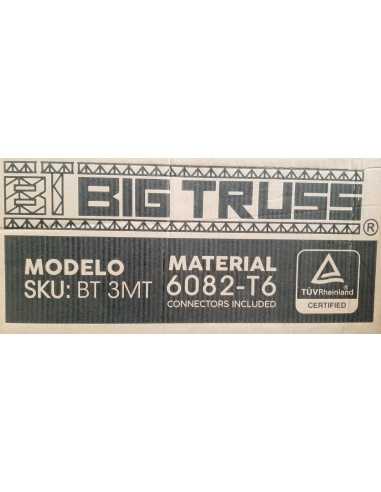 BT-3MT TRUSS ALUMINIO 29X29 3 METROS 3MM BIG TRUSS