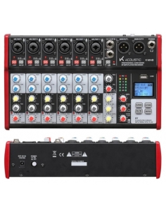 K-MA8 MIXER 6CH.MONO+2 ST+FX+USB+BLUETOOTH PLAY RECORD