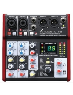 K-66 MIXER 4CH, EFECTOS E INTERFACE S/PDIF