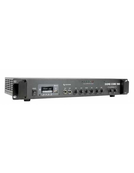 Dome Core 180 AMPLIF. LÍNEA 2 zonas 4~16Ohms, 70V, 100V Líneas: 70/100V Potencia: 180W
