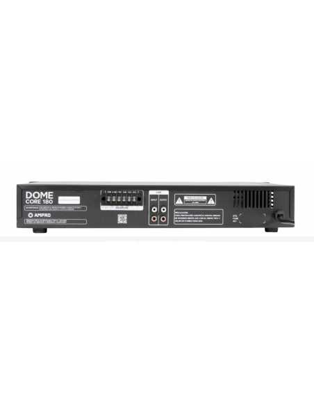 Dome Core 180 AMPLIF. LÍNEA 2 zonas 4~16Ohms, 70V, 100V Líneas: 70/100V Potencia: 180W