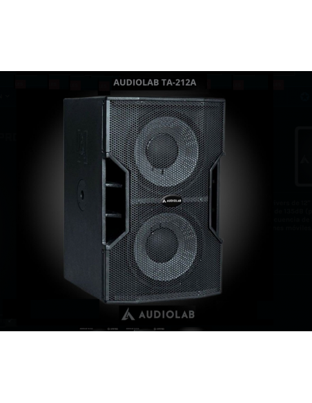SUB ACTIVO 2 X 12" 2000W (RMS), Class D AUDIOLAB