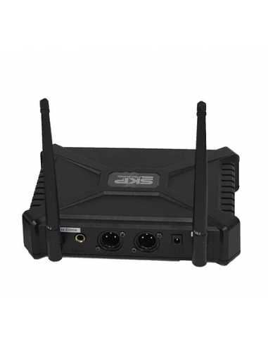 MICROFONO DOBLE INALAMBRICO DE MANO SKP UHF 300D
