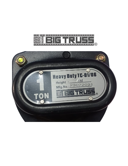 BT-01/6 TECLE 1 TONELADA 6 METROS CADENA GALVANIZADA HEAVY DUTY