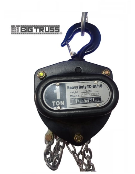 BT-01/10 TECLE 1 Tonelada 10 Metros Heavy Duty