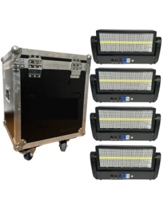 WP-ST500LMK KIT X4 LED RGBW PIXEL MOVING STROBE W/FC