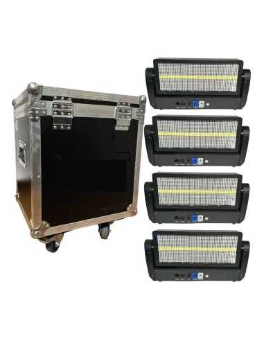 WP-ST500LMK KIT X4 LED RGBW PIXEL MOVING STROBE...