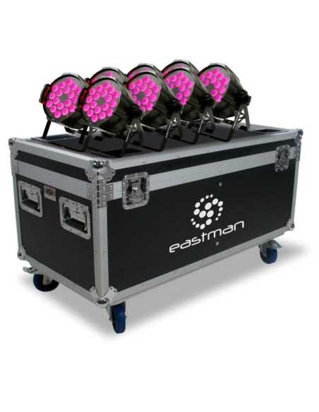 IGNITE188C Eastman 8 iGNITE-18 Par Led RGBWAP 18x12W + Flight Case
