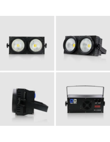 LED BLINDER 2X100W + PIXEL RGB EFFECT