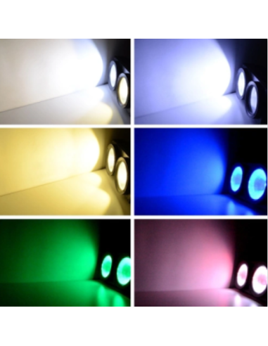 LED BLINDER 2X100W + PIXEL RGB EFFECT