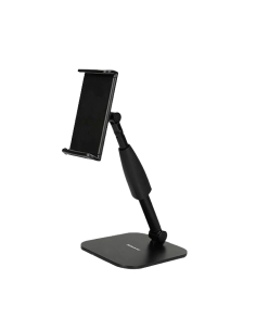 SOPORTE P/TABLET-CELULAR CON TUBO AJUSTABLE Y BASE PLANA