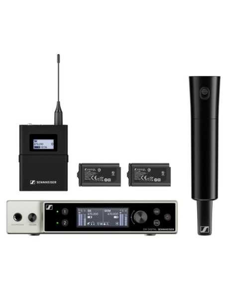 EWDXSKSKMQ Sennheiser Q1-9 Sistema Inalámbrico Digital Combo Mano/Petaca