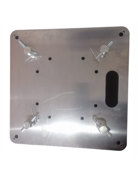 BT-BASE24 BASE CUADRADA ALUMINIO 8mm PARA TRUSS 240x240, 290x290 y Tapa 400x400