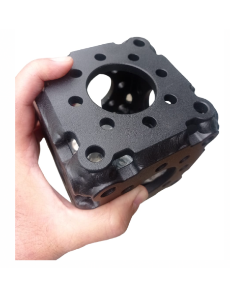 CUBO 10x10 BLACK CUBO TRUSS 100X100 ALUMINIO BLACK. ENSAMBLAJE EN 6 CARAS