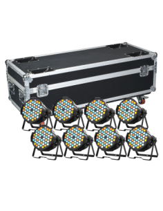 BT-P6003RGBWAK KIT X 8 PRO RGBWA LED PAR KING 60X3W +...