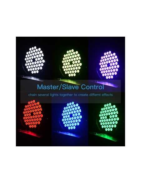 BT-P5403RGBK KIT X 8 PRO RGB TRI-LED PAR KING 54X3W + FLIGHT CASE BIG TOPPER