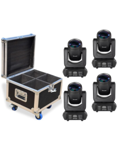 BT-B120K KIT X 4 LED BEAM 120W + FLIGHT CASE BIG TOPPER