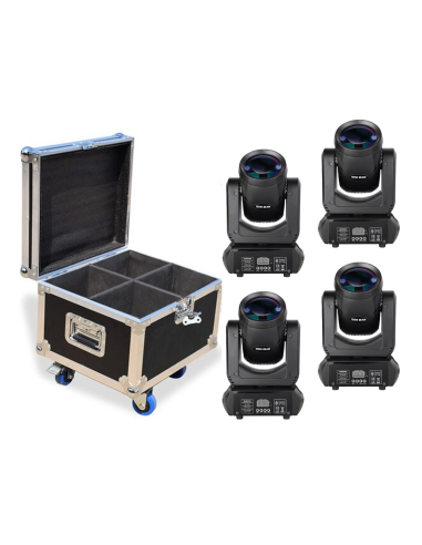 BT-B120K KIT X 4 LED BEAM 120W + FLIGHT CASE...