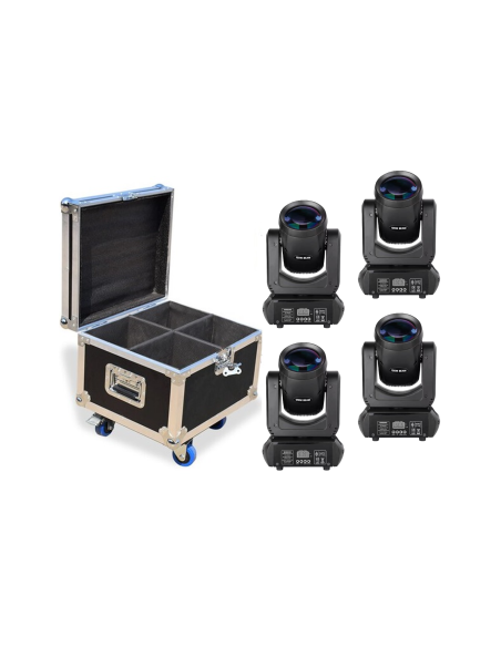 BT-B120K KIT X 4 LED BEAM 120W + FLIGHT CASE BIG TOPPER