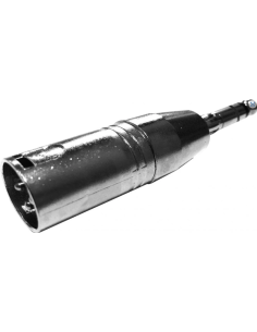 Adaptador Plug 1/4" balanceado Stereo TRS a XLR Macho,...