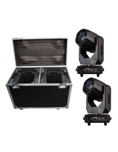 BD-LB250K KIT 2x BEAM 250W MOVING HEAD + FLIGHT...