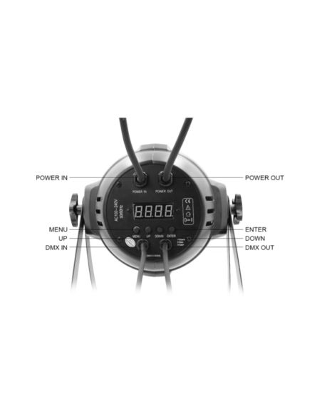 BD-LPC004HK KIT X 8 RGBW LED PAR KING 18X8W QUAD