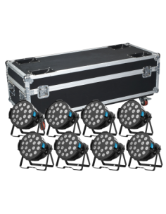 BD-LPC004HK KIT X 8 RGBW LED PAR KING 18X8W QUAD