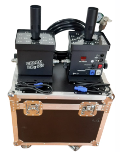 MAQUINA JET CO2 COLOR LED DMX (KIT x 2 MÁS CASE)